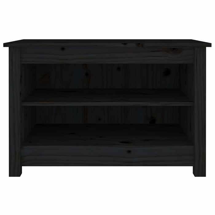 Meuble entree - vidaXL - CHIC - Banc à chaussures Noir 70x38x45 5 cm Bois de pin massif - 7.61 kg FR504761