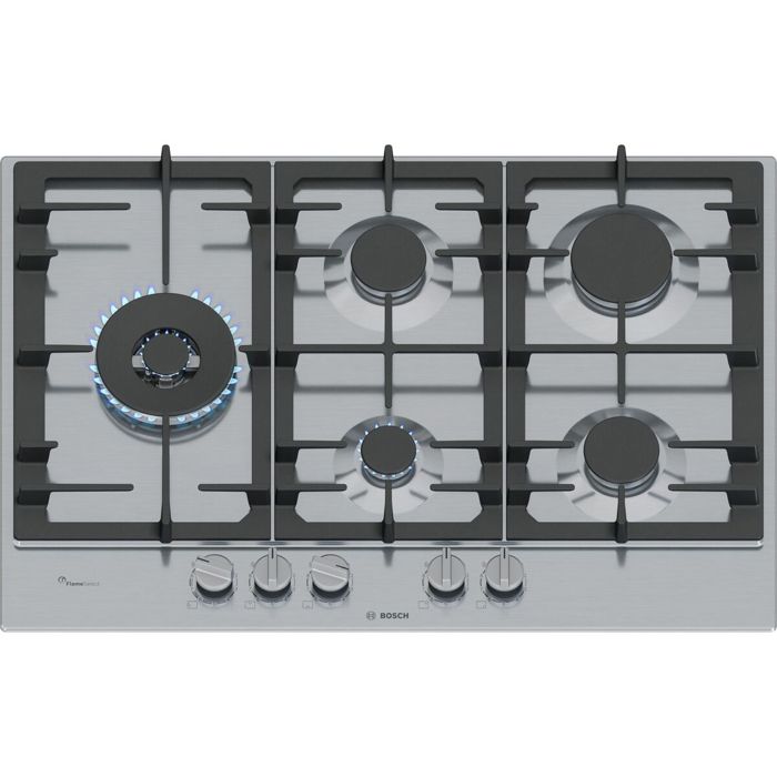Table de cuisson à gaz Bosch PCS7A5I90 5 foyers en acier inoxydable