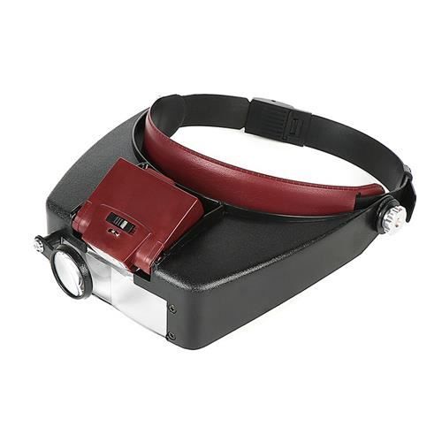 OptiVISOR Loupe Bandeau Avec Lumières Quasar LS – Grossissement X2 + Éclairage LED Haute Intensité