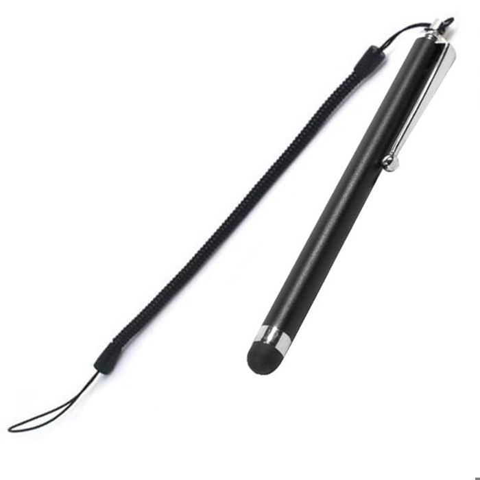 Stylet Tactile - AKASHI - ALTSTYLATABK - Noir - Universel - Avec Dragonne