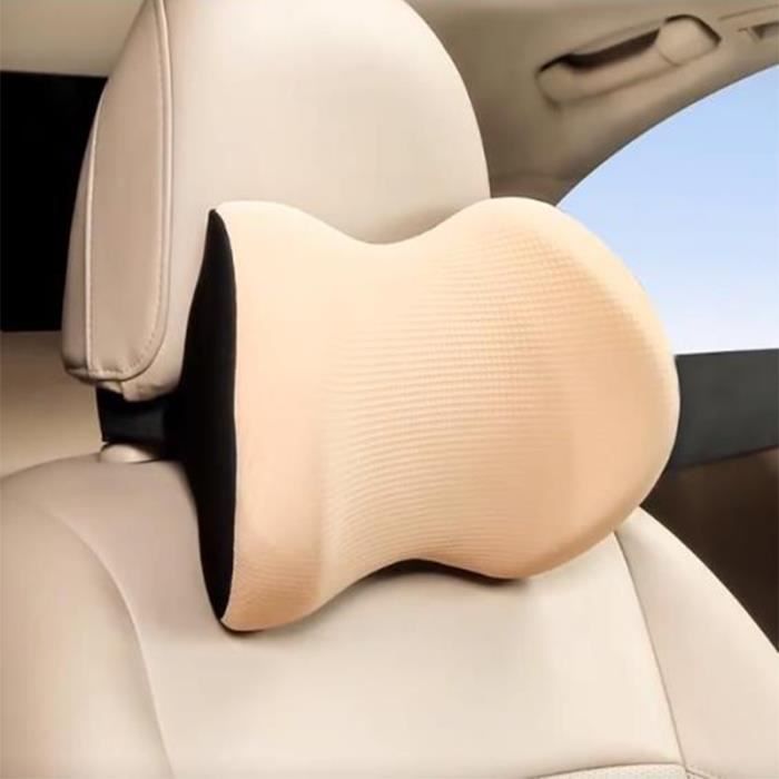 Patifirst Oreiller Appui-Tête + Coussin Lombaire Voiture – Ensemble Ergonomique Aéré Mémoire De Forme, Siège Auto Camping-Car