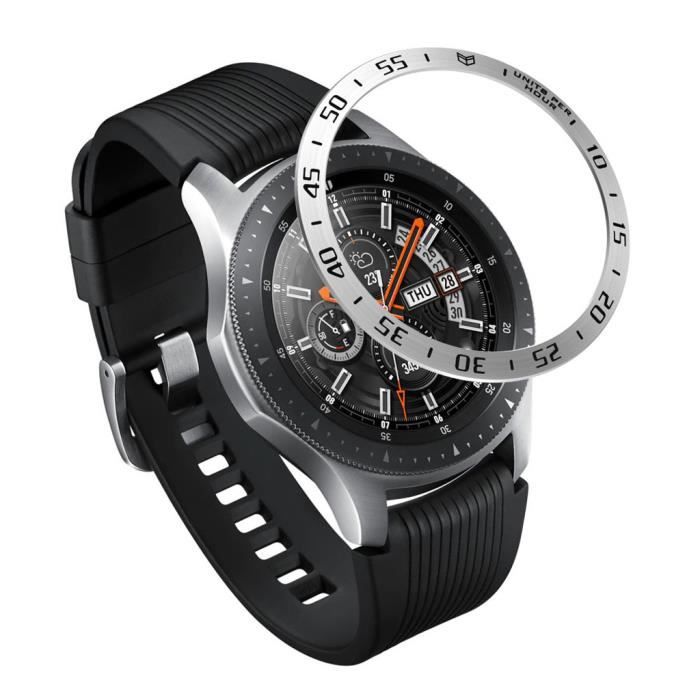 Anneau Adhésif De Lunette De Montre 46mm Uxcell, Couvercle Protecteur Inox Noir