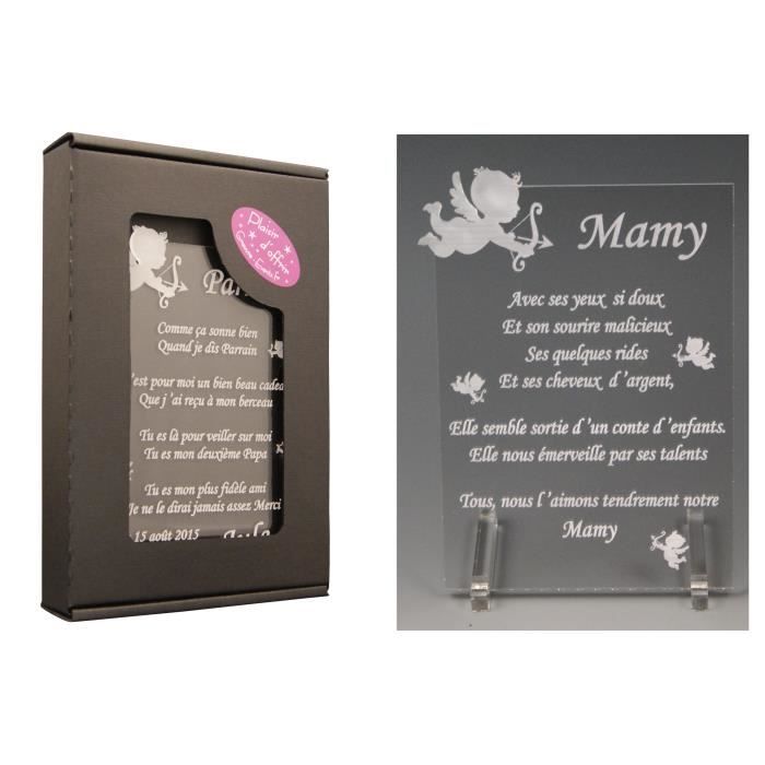 1 Poeme Mamy Ange Cl Cadeau Pour La Fete Des Grands Meres Noel Bapteme Anniversaire De Mamie Cdiscount Maison