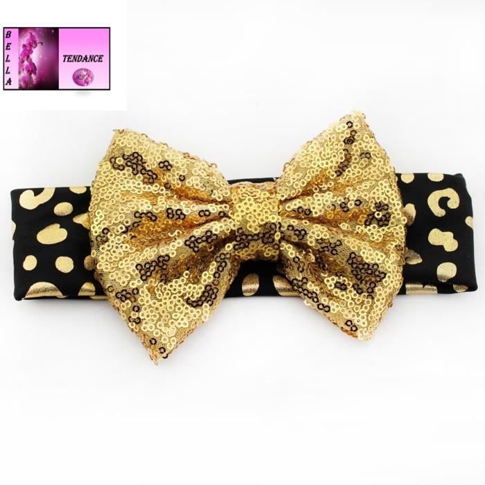 1 Joli Bandeau Bebe Fille Nœud Dore Cdiscount Au Quotidien