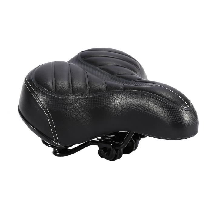 Siège de selle Bicyclette Vélo /Noir Large Grand Confort Sportif -  Cdiscount Sport