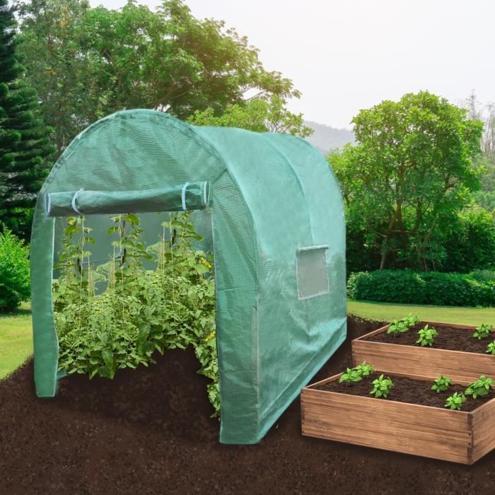 Serre Polytunnel 19mm 4m x 2m - vue 2