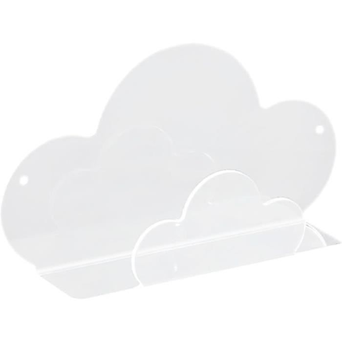 Étagères Murales Flottantes En Forme De Nuage (lot De 3) - En Bois Pour Chambre D'enfant, Salon, Bureau - Design Mignon Et Sécurisé