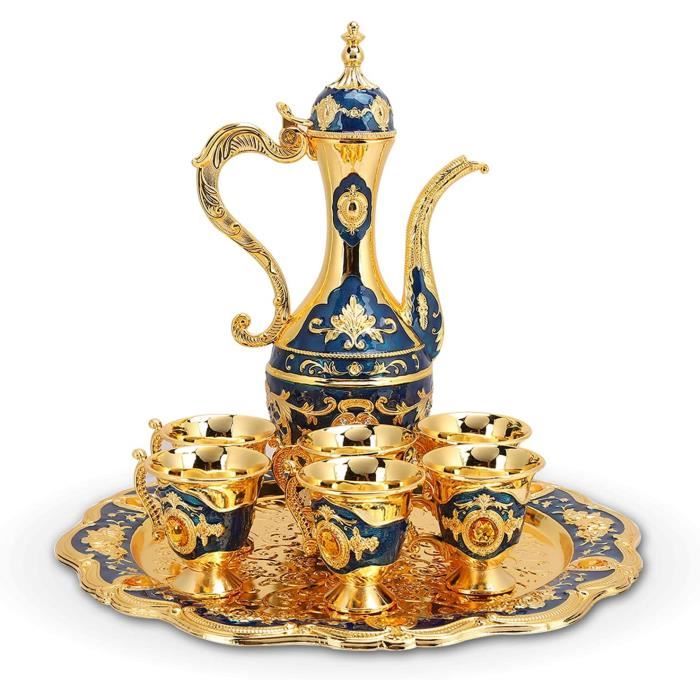Miniature Théière En Métal 1/12 Avec Tasses - Accessoire Maison De Poupée, échelle Miniature - 9