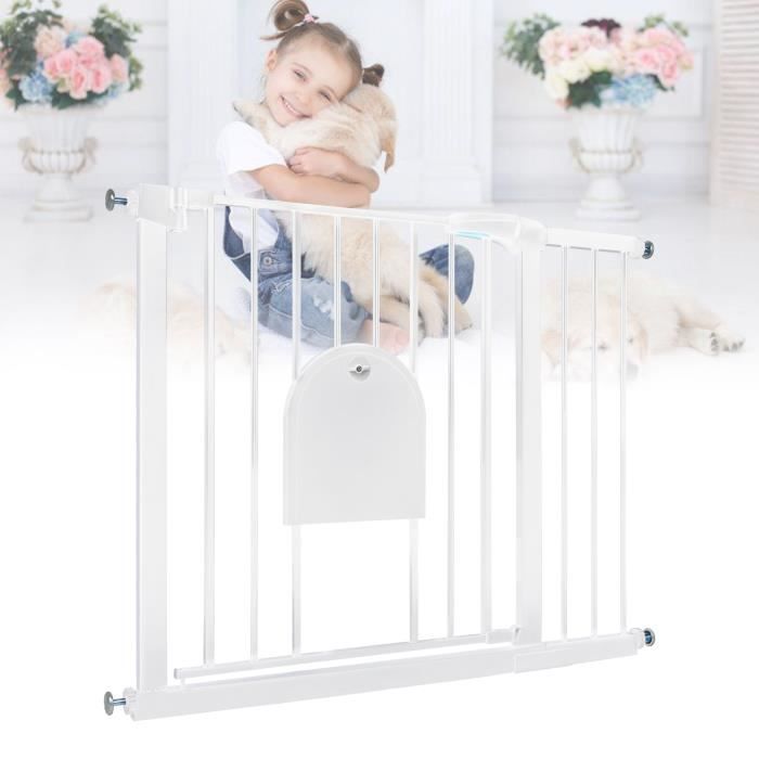 Comparer les prix de YRHOME Barrière de sécurité 105 à 115 cm pour escalier de barrière de porte porte pour animaux de compagnie barrière de sécurité