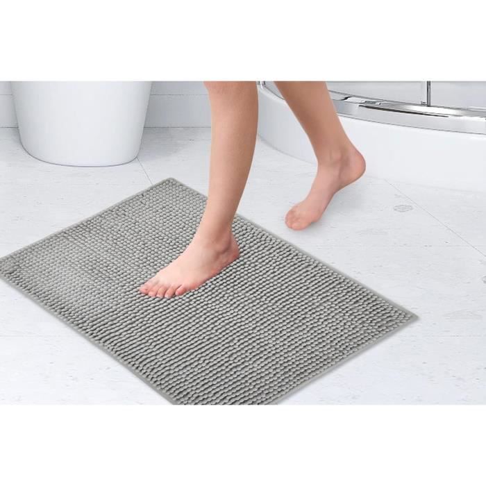 Tapis De Salle De Bain Chat Noir - Antidérapant Doux 50x55 Cm Pour Salle De Bain, Cuisine, Chambre