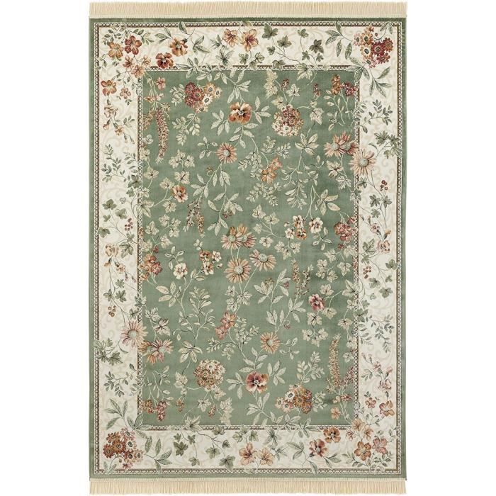 Générique Tapis Salon Fleur Vintage 80x150 Cm, Tapis Fleur De