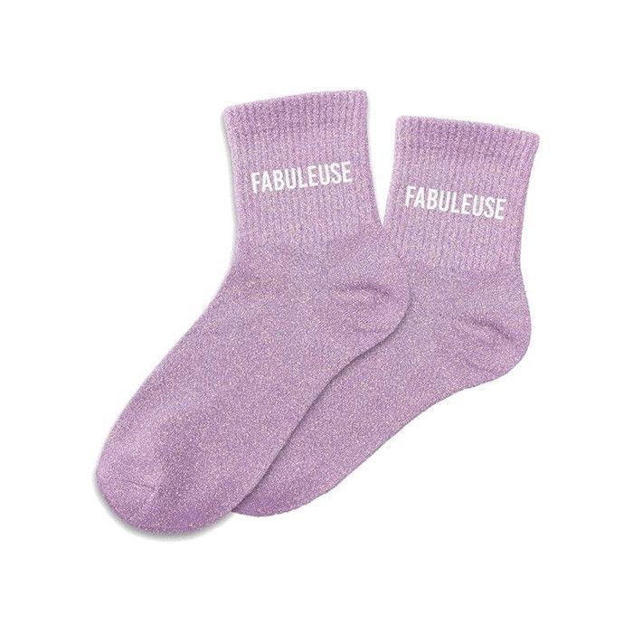 Chaussettes - Fabuleuse - Femme - Rose Poudré - Paillettes Scintillantes - Taille Unique 36-42 Chaussettes - Fabuleuse - Femme - Rose Poudré - Paillettes Scintillantes - Taille Unique 36-42