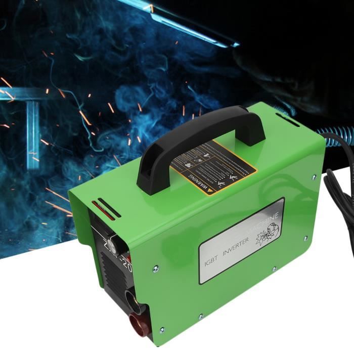Vert ARC MMA‑200Amp DC Inverter Soudder Machine de soudage de l/'onduleur Soudeur d/'onduleur IGBT portable Machine à souder électrique Poste a Souder 20‑200Amp Prise UE 220V