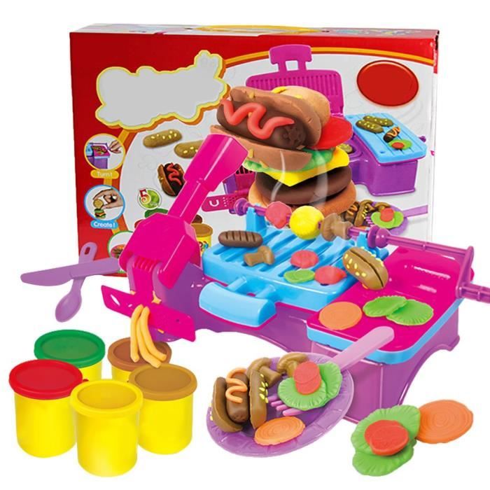 5 Pots Pate à Modeler Pizza Creatif Jeu Jouet Enfant Cadeau Noel Neuf FR