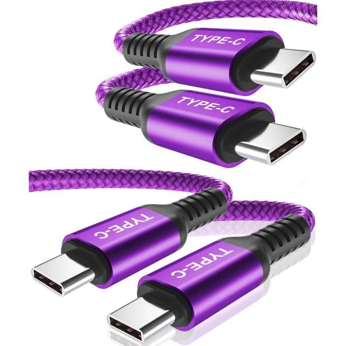 Pack Chargeur Secteur Port USB-C 20W + Cable USB-C vers USB-C