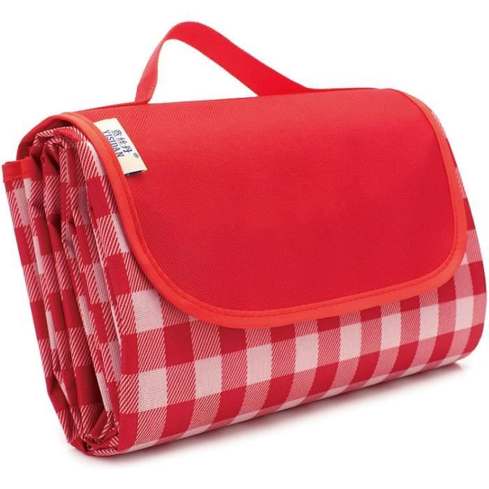 Tapis De Plage,Couverture De Plage 180x220cm Grand Pliable,Pratique Natte De Plage Pour Camping, Picnic