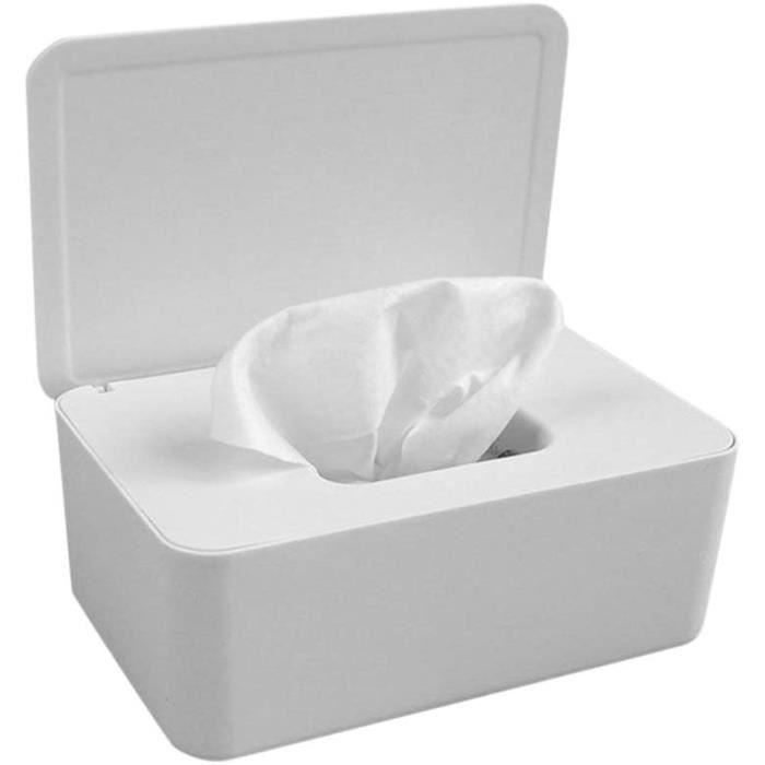 JAOMON Boîte de lingettes humides Boîte à mouchoirs avec couvercles Distributeur de lingettes humides Support Anti-poussière Boîte de Rangement de mouchoirs Boîte de Rangement de Serviettes Rose