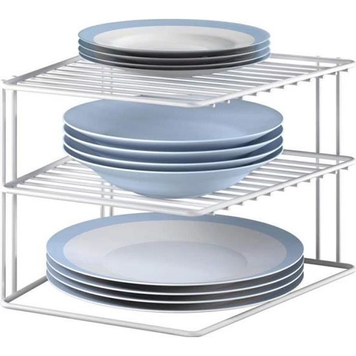 Porte Assiettes Angle Rangement Etagere Achat Vente Set