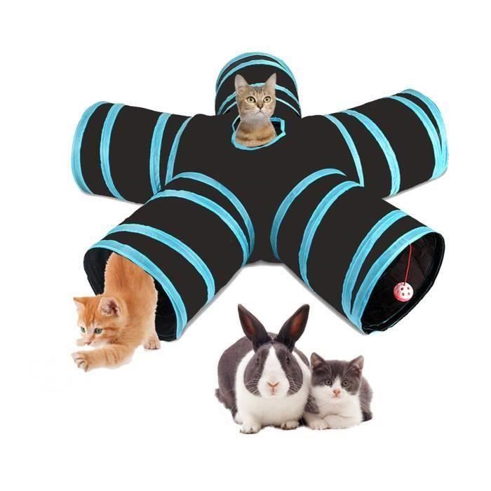 Jouet Pour Chat Tunnel Pour Chat Avec 5 Canaux Pliables Chat Accessoire Tunnel Pliable Avec 1 Boules Bleu Achat Vente Arbre A Chat Jouet Pour Chat Tunnel Pour C Cdiscount