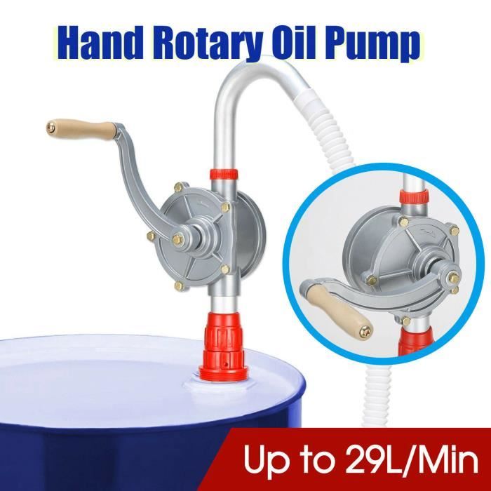 Pompe à Manivelle Manuelle En Alliage Aluminium – Pour Carburant, Huile, Liquides Non Corrosifs - 9