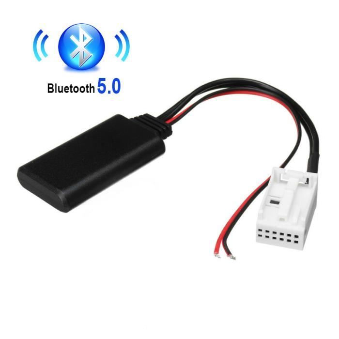 Module Bluetooth 5.0 Pour Autoradio - Adaptateur 12V Avec Entrées RCA Et AUX, Compatible Avec La Plupart Des Voitures