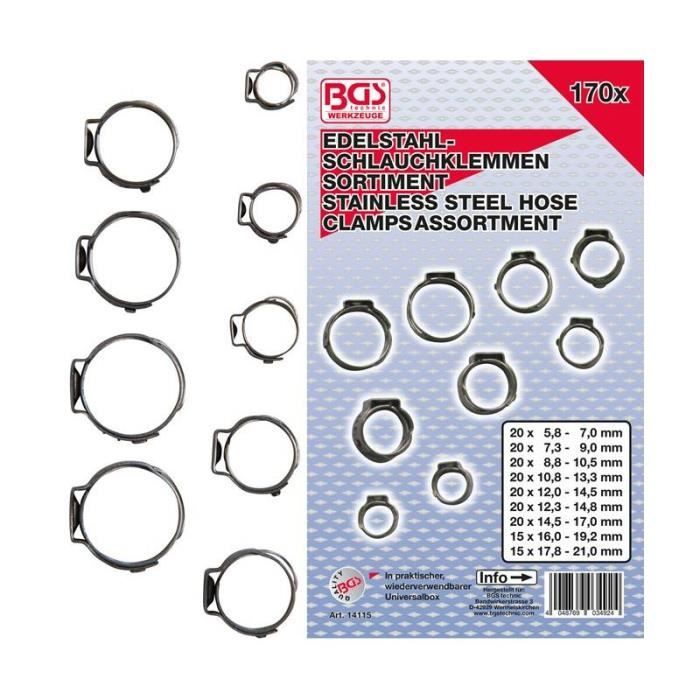 8 mm jusqu/'à 90 mm-Tuyau d/'échappement réparation Jubilee Clips Colliers de serrage
