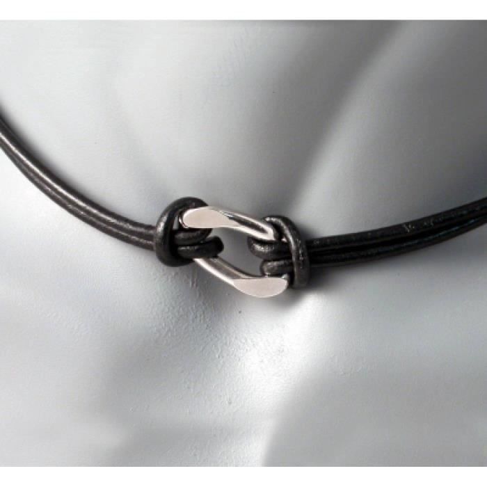 collier homme court collier homme court