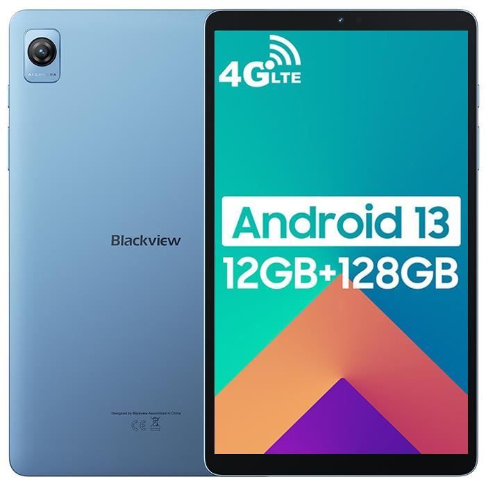 Tablette tactile Blackview Tab 18 Tablette Tactile 11.97 pouces Android 13  2.4G+5G Wifi, 24 + 256 Go/SD 1 To 8800mAh Tablette PC Avec Stylet - Bleu