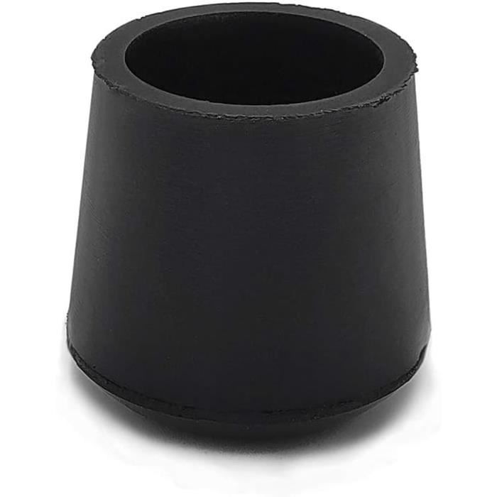 Embout De Chaise Carr&eacute; 20mm Lot De 10 Embouts Noirs Pour Pieds De