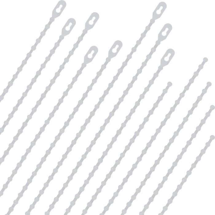 Lot De 100 Attaches De Câble Réutilisables En Nylon - Noires, 150mm, Réglables - 7