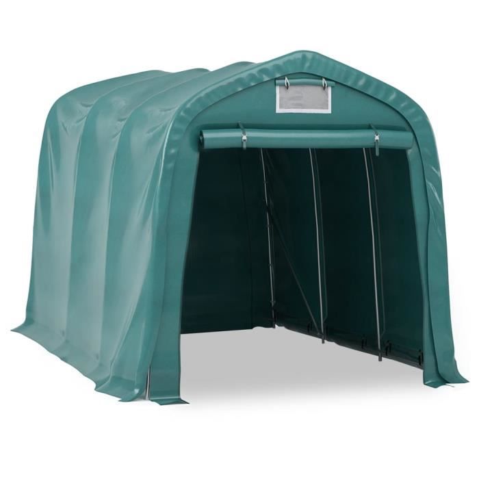 Tente De Garage 2,1x3,6x2,35 M Outsunny - Protection UV Et Imperméable, Porte à Fermeture éclair, Pour Moto, Outils De Jardin