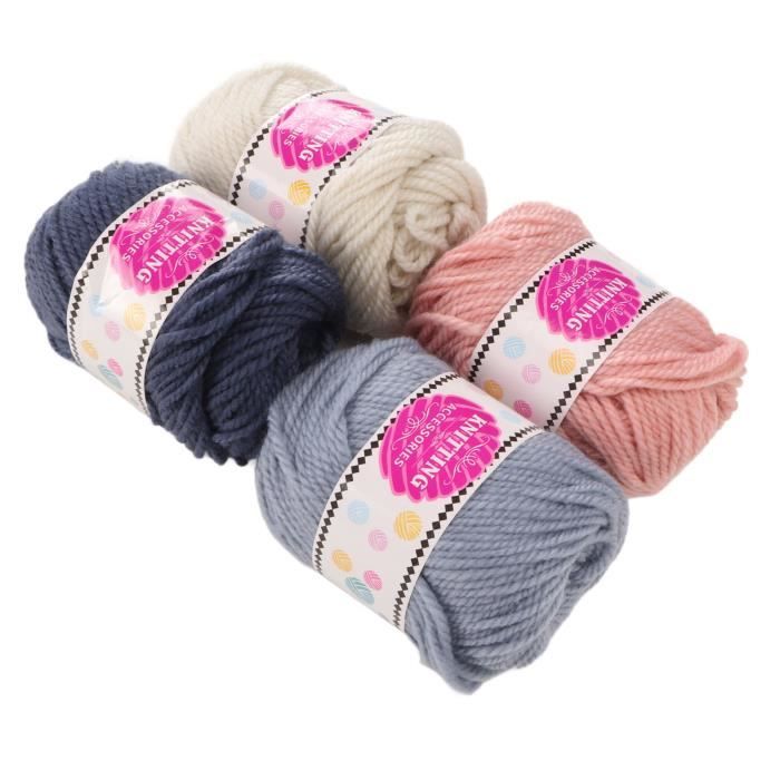 LOT DE Pelotes De Fil à Tricoter, Grosse Laine Pour Aiguilles N° 6 EUR