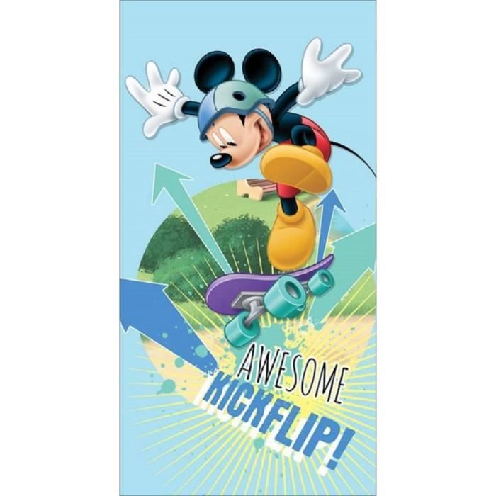 Drap de plage Mickey serviette de bain disney microfibre