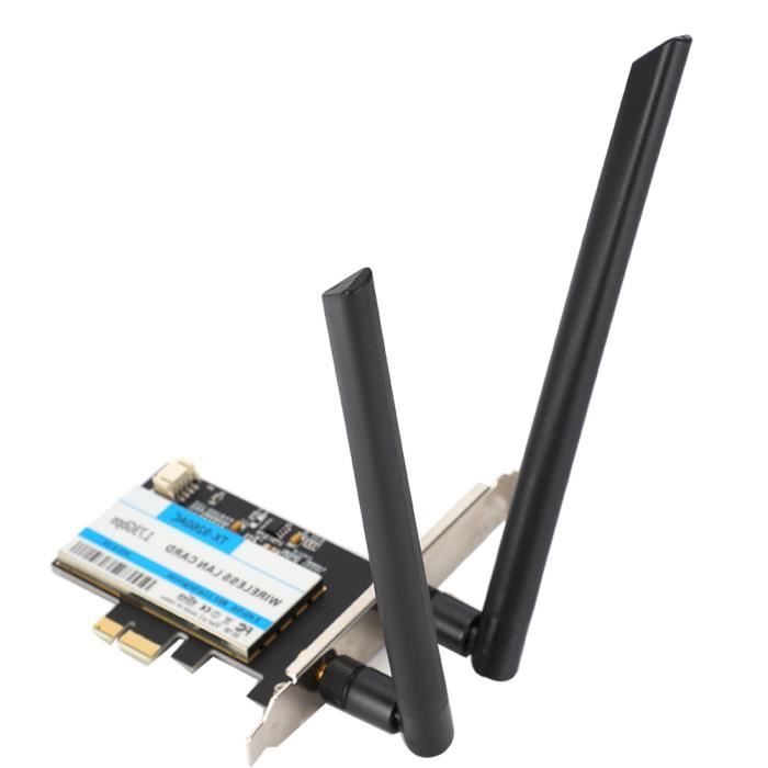 450Mbps Carte Réseau Sans Fil WiFi PCI-E LAN Carte Antennes PC de Bureau - Informatique