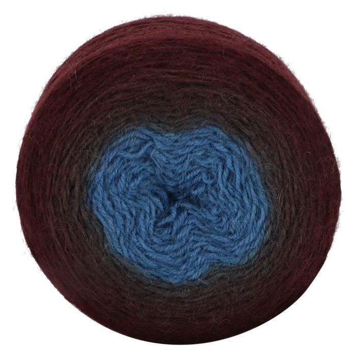 Laine Acrylique Lurex Mez Cucirini MT 130 - 50 G, Bleu Ciel, Pour Tricot Et Crochet - 2