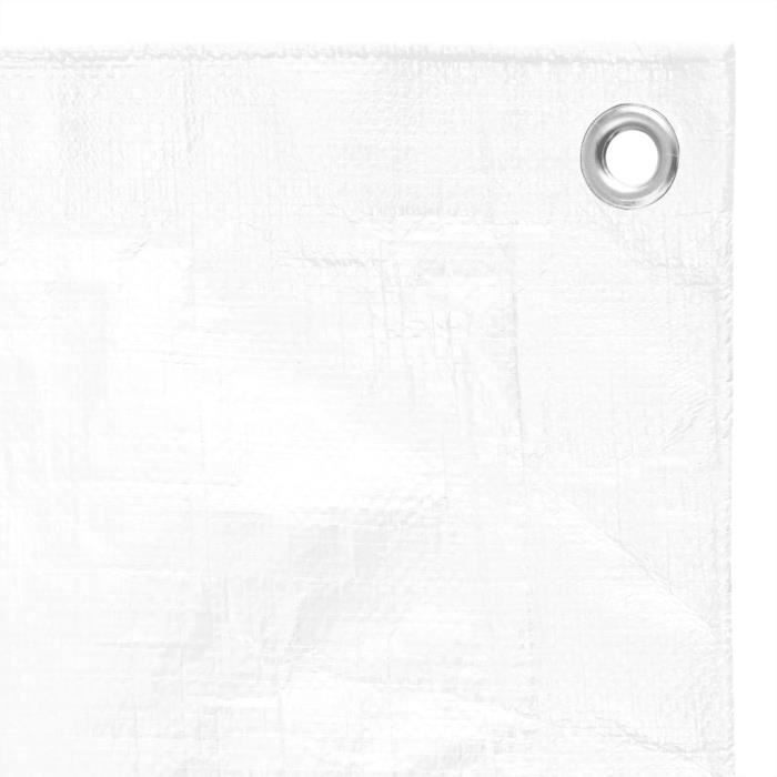 LE SHOP Bâche 180 g/m² 3x3 m Blanc PEHD 130113 - Cdiscount Bricolage