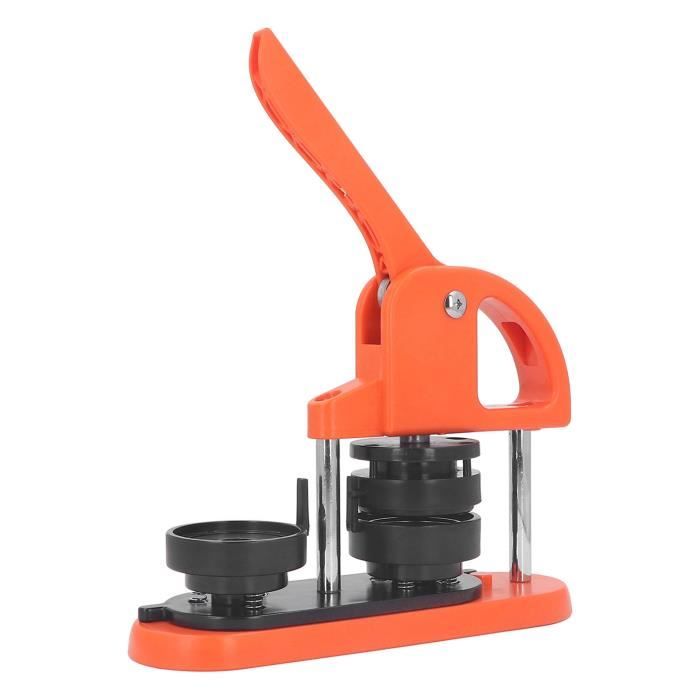 Machine à boutons recouverte de tissu avec 3 moules (18, 25, 30 mm) – Outil de bricolage fait main, comprend 300 boutons – Kit de fabrication de boutons pour travaux manuels