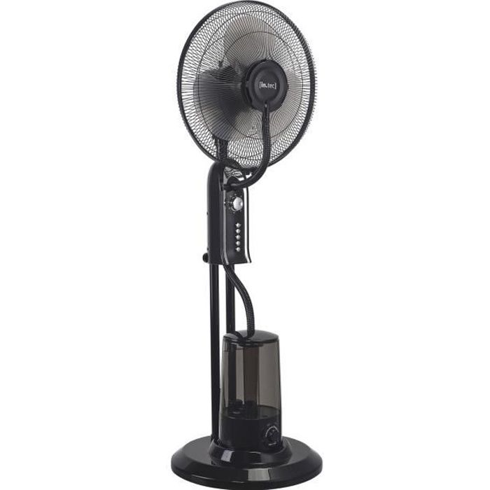 Ventilateur Humidificateur Ninove sur Pied 75 W Plastique Noir - In Tec