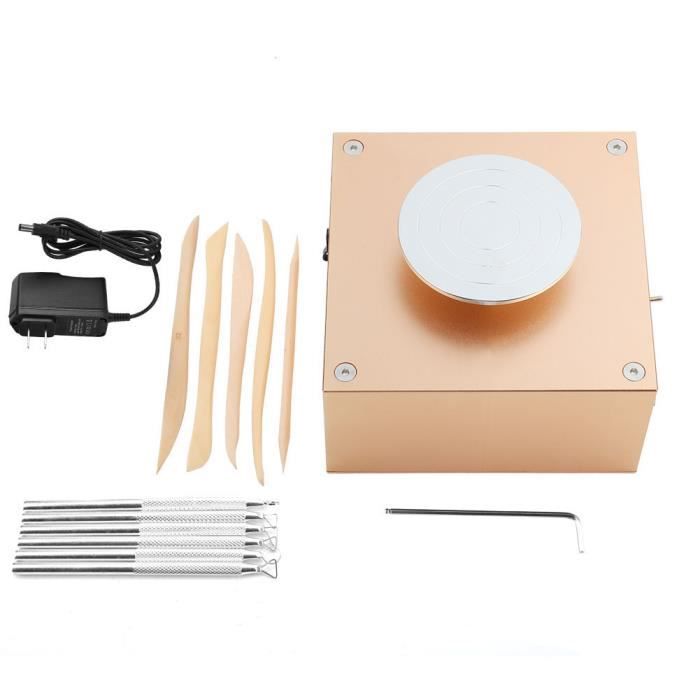 Keenso Roue de poterie en céramique 12V 1500RPM argile faisant la