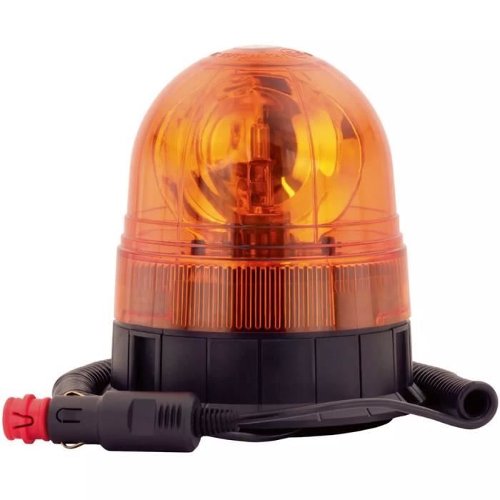 Triangle LED De Sécurité Orange Avec Aimant Et Crochet - Feu Rotatif étanche Pour Voiture, Chantier, Barricade