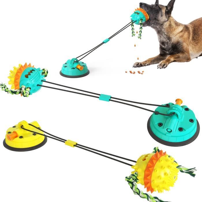 JOUET Kong-Jouets en silicone pour chiens ventouse TDPInteractive balle pour  gros chien moyen livres de dents jouet de morsure - Cdiscount