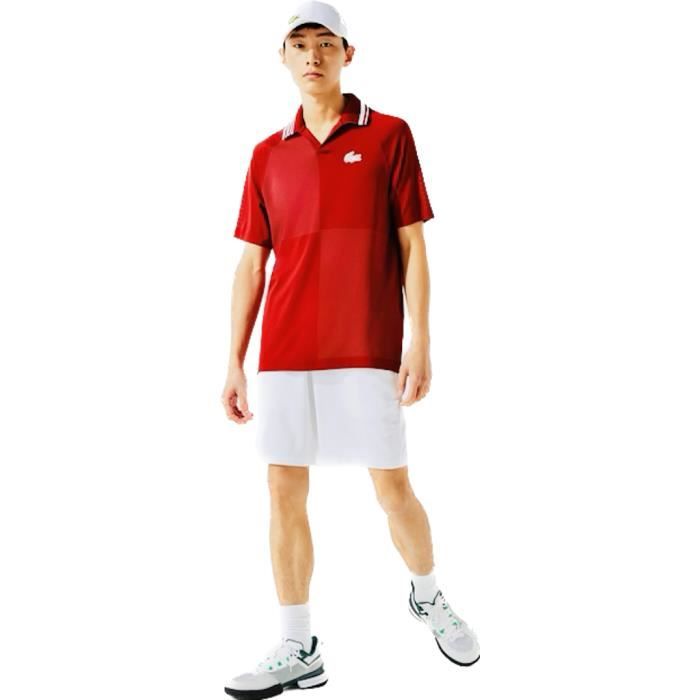 Polo Lacoste rouge homme