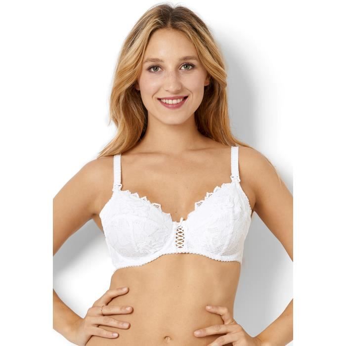 Doaraha Soutien Gorge Allaitement sans Armature Élastique Soutien Gorge Maternité Grossesse avec Rallonges Dentelle Confortable 