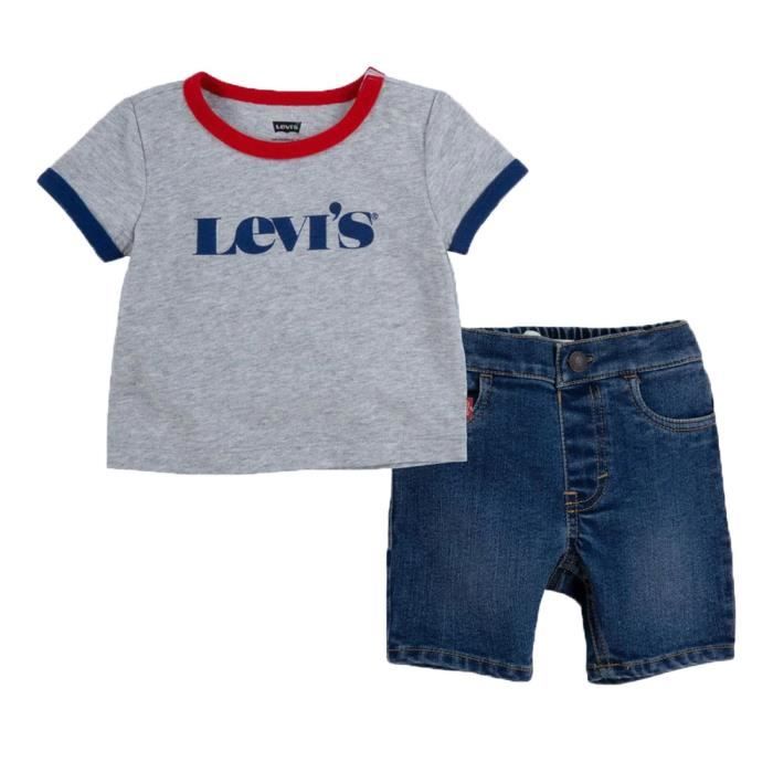 Ringer Deni Ensemble T Shirt Short B b Gar on LEVIS Taille 3