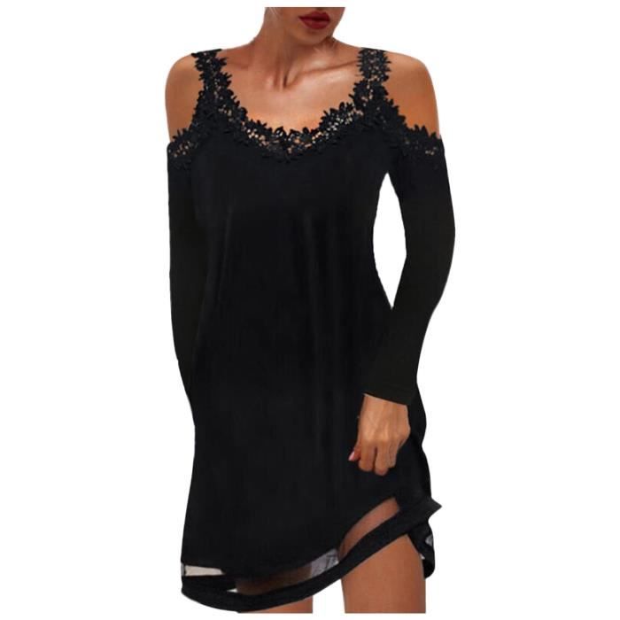 YMING Robe De Soirée Élégante Femme Sans Manches Col Rond Au Genou - XS à 3XL, Style Vintage Chic