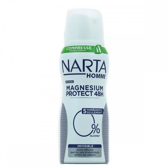 Narta Homme Magnesium Protect Déodorant Invisible Spray 100ml