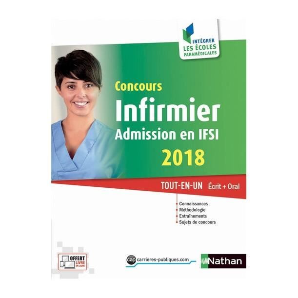 Concours infirmier, admission en IFSI 2018  Cdiscount Librairie