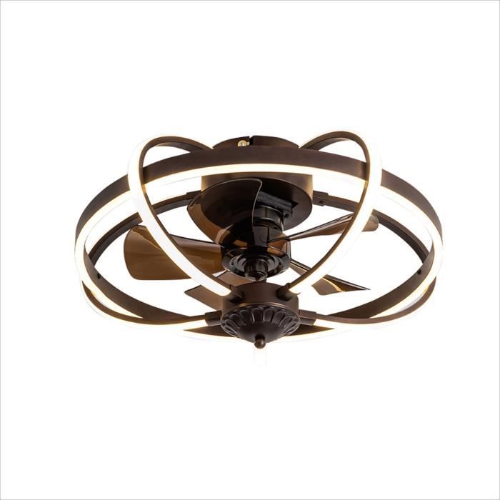 Ventilateur De Plafond Avec éclairage Tricolore à Intensité Variable