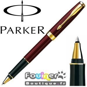 Stylo Roller Jinhao – Laqué Rouge à Reflets Noirs, Embouts Dorés, Avec écrin Et Recharges – Très élégant