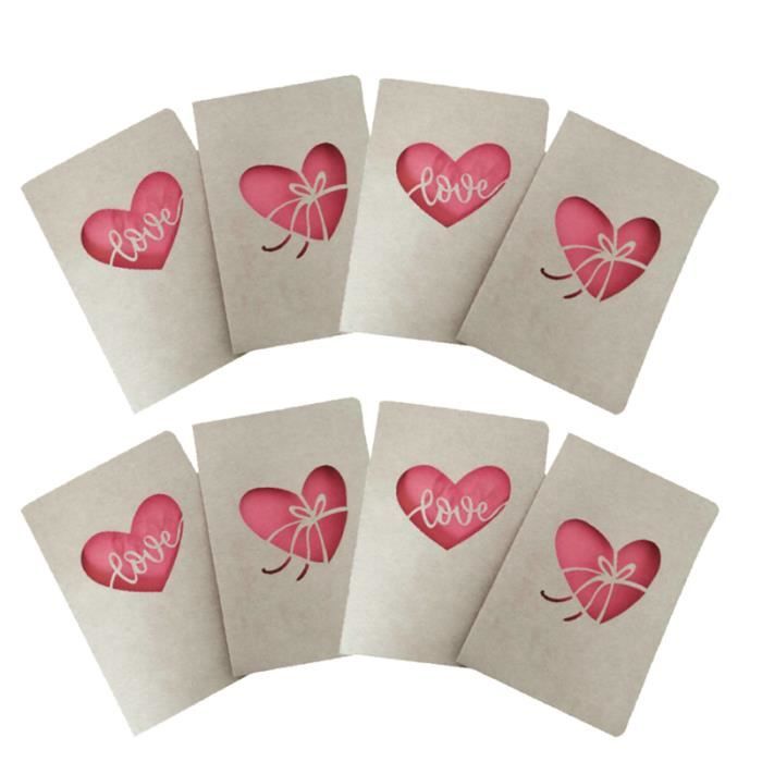 Coeur Bricolage Creatif Belle Carte De Voeux De Papier Cadeau De De Fete Pour Anniversaire Saint Valentin Cdiscount Beaux Arts Et Loisirs Creatifs